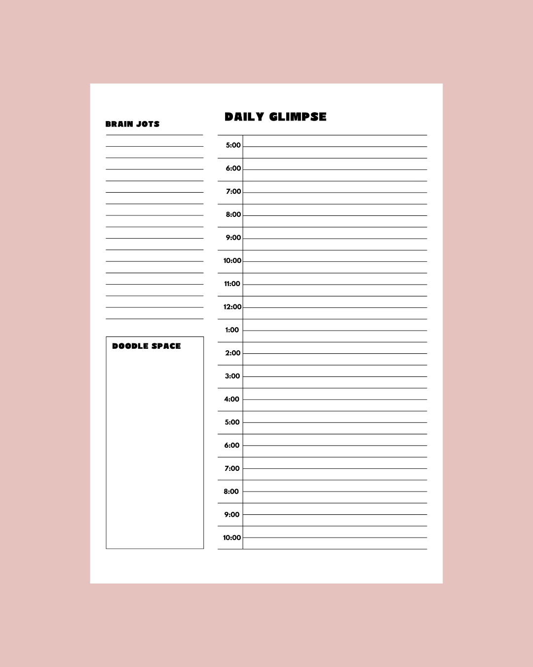 Daily Glimpse Notepad (PRE ORDER SHIPS WEDNESDAY 8/26)